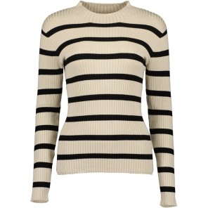 Blue Seven Pullover streep Kiezel Zwart